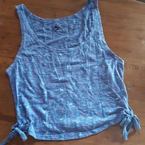 Roxy tank crop top with ties